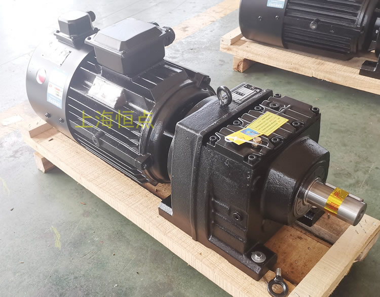 R77減速機 輸入配變頻電機 黑色油漆 實物照片 -上海恒點
