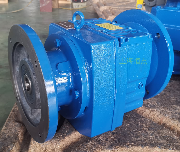 RF77減速機 輸入配B5法蘭端蓋 輸出配法蘭+軸 實物圖 -上海恒點